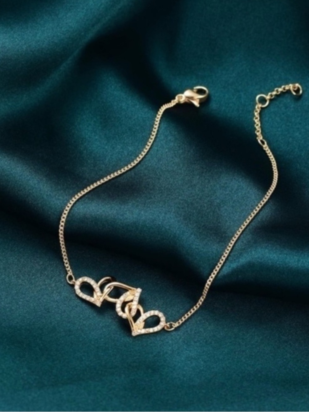 14k Gold Plated Cubic Zirconia Bracelet
